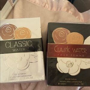 NEW NIB Jinbadi Classic Water Perfume Duo - 2 Full Size Bottles